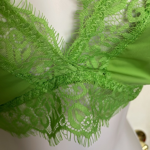 New with tag green lace bra bralette size M BootayBag - Picture 3 of 6